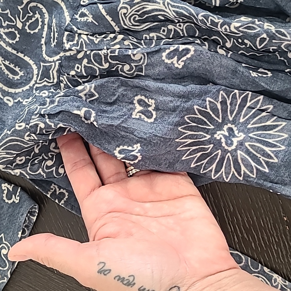 Golden Goose Paisley Bandana Print Long-Sleeve Maxi Dress - Picture 11 of 11